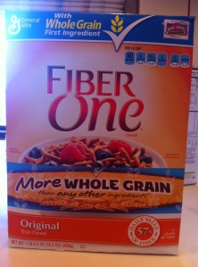 Fiber One Cereal Box